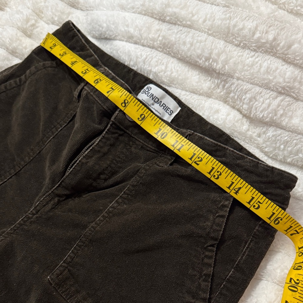No Boundaries Chocolate Brown Corduroy Flare Pants - Picture 8 of 9
